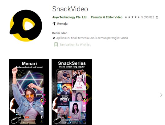 Apa itu snackvideo