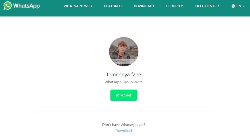 grup wa temennya faee