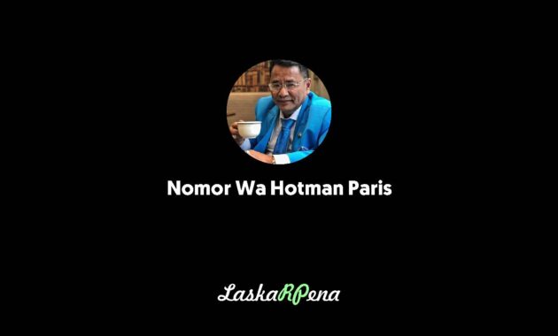 Nomor Wa Hotman Paris