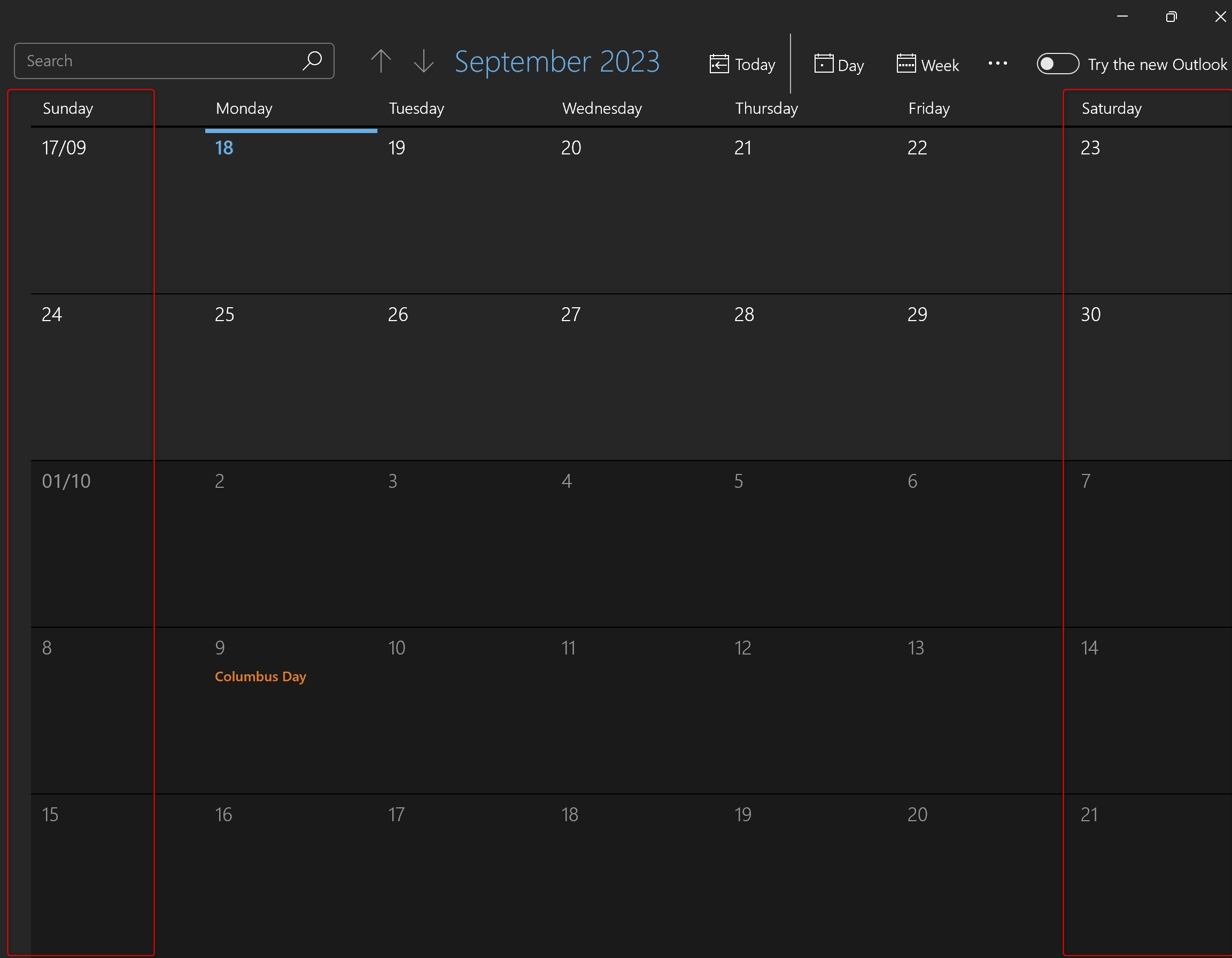 weekday hari sabtu dan minggu